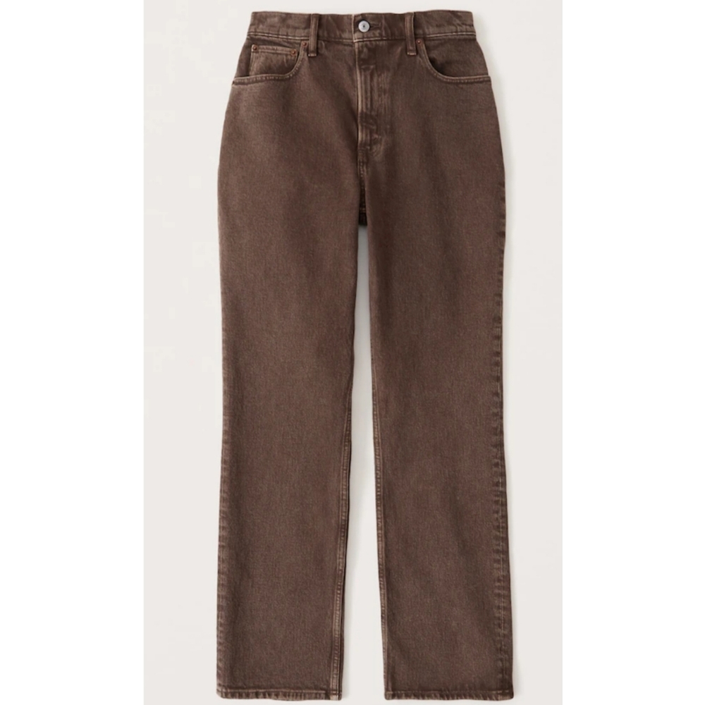 Womens Abercrombie Ultra high rise 90's straight jean .
